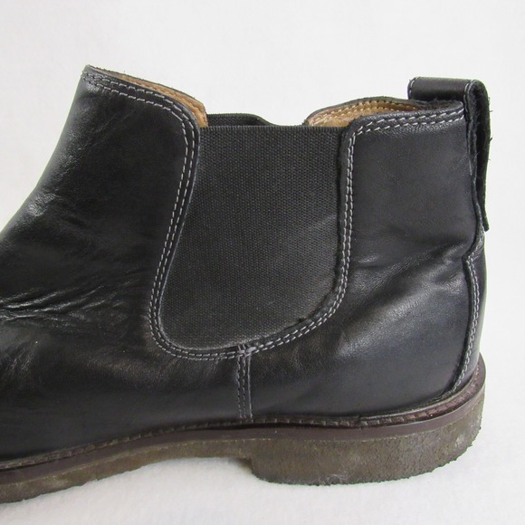 JOHNSTON MURPHY BLACK LEATHER CHELSEA BOOTS Mens 12 M main image 9